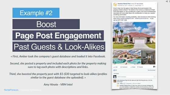 VRMA Presentation - Facebook Marketing for Vacation Rentals and Holiday Rental Managers17