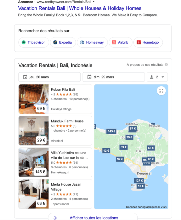 Home - Français 52 Google Ads pour les locations de vacances : Les efforts de Google gagnent en visibilité mais sont attaqués par les entreprises de voyage