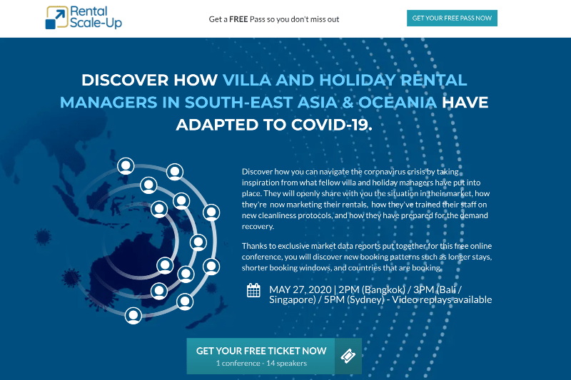 Online conference: how villa and holiday rental managers in south-east asia & oceania have adapted to covid-19. 2 online holiday rental conference