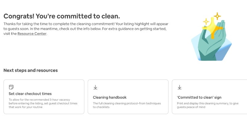 airbnb cleaning highlight