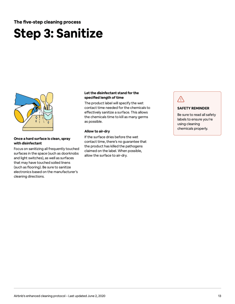 The Airbnb Cleaning Handbook: Airbnb's manual to its Enhanced Cleaning Protocol and Instructions ( + PDF) 10 The Airbnb Cleaning Handbook Protocol and Guidelines 13