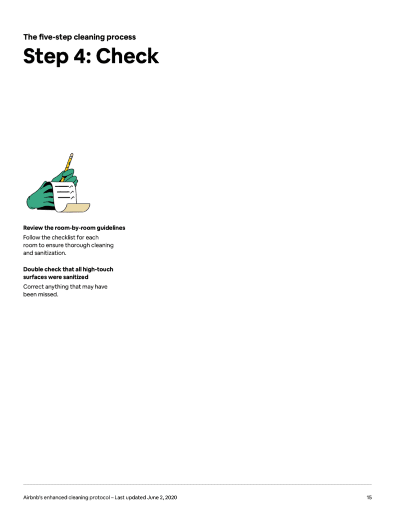 The Airbnb Cleaning Handbook: Airbnb's manual to its Enhanced Cleaning Protocol and Instructions ( + PDF) 12 The Airbnb Cleaning Handbook Protocol and Guidelines 15