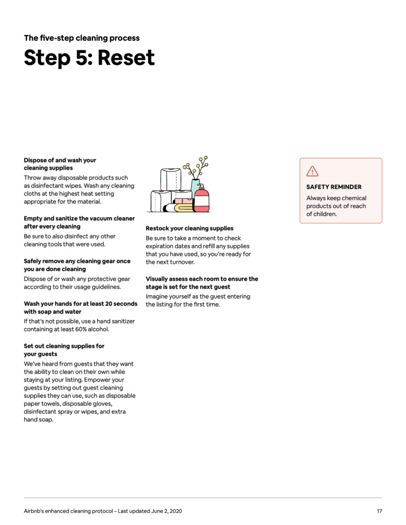 The Airbnb Cleaning Handbook: Airbnb's manual to its Enhanced Cleaning Protocol and Instructions ( + PDF) 14 The Airbnb Cleaning Handbook Protocol and Guidelines 17