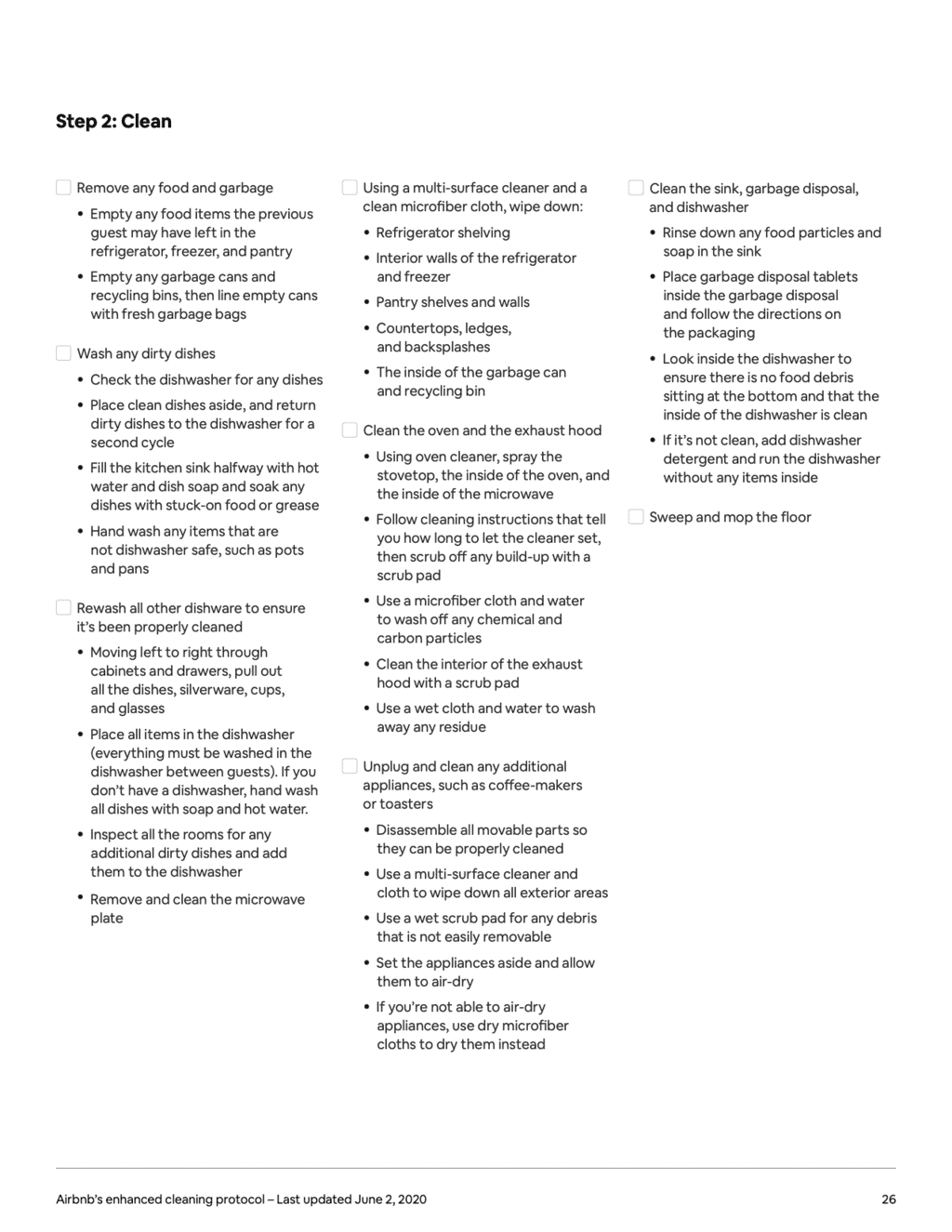 The Airbnb Cleaning Handbook Airbnb's manual to its Enhanced Cleaning