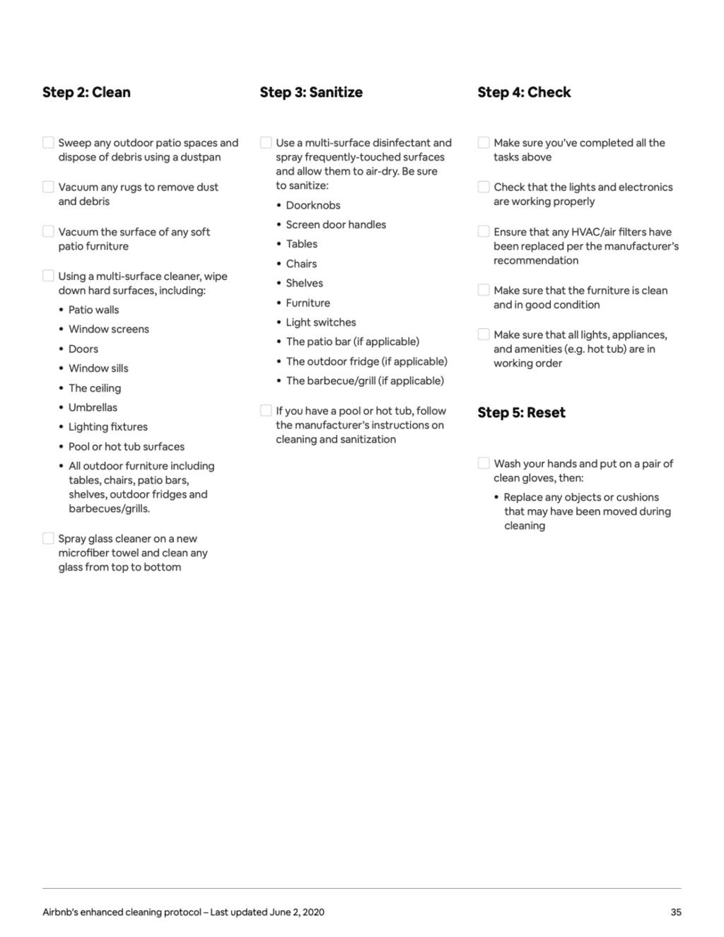 The Airbnb Cleaning Handbook Airbnb's manual to its Enhanced Cleaning