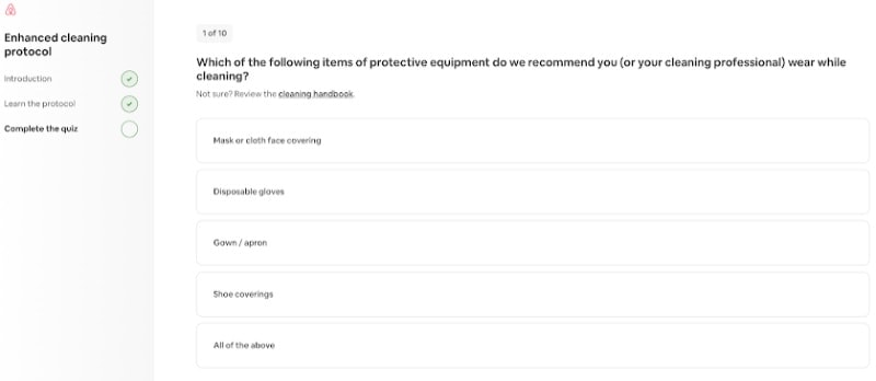 Airbnb hosting cleaning commitment: 5-step protocol, Education & Online Quiz to get the Airbnb Cleaning Highlight 4 airbnb host cleaning quiz
