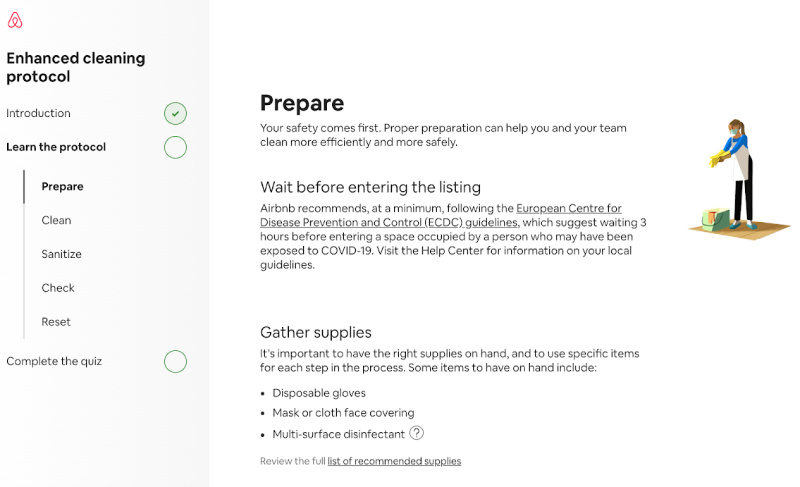 Airbnb cleaning resources