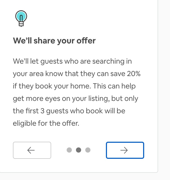 Airbnb new listing promotion