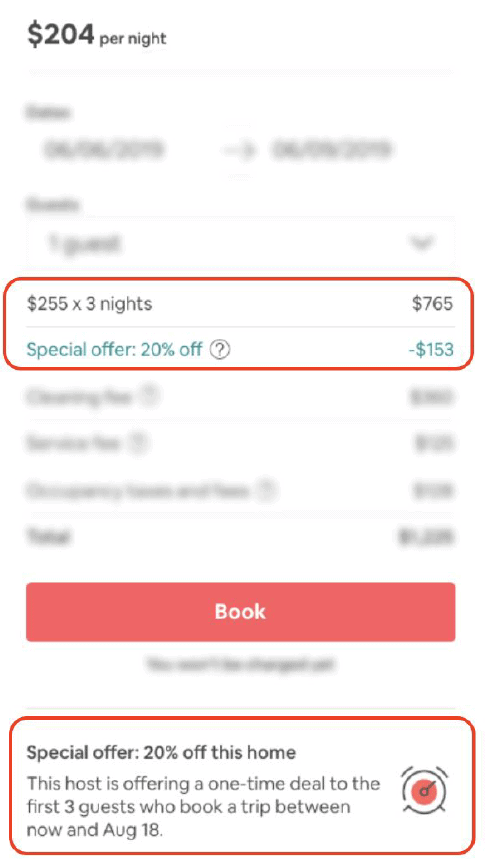 airbnb new hosting promotion example