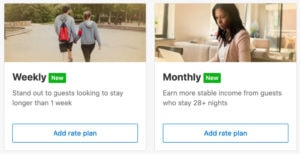 Booking.com weekly monthly rate plans