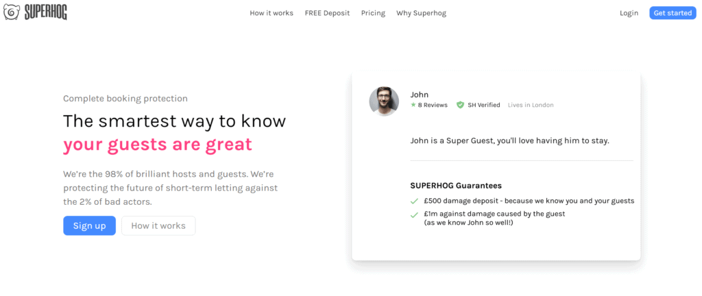 Superhog's Leo Walton on neutralizing the perils of short-term renting. 2 Superhog-main-page-website-sign-up-page-log-in