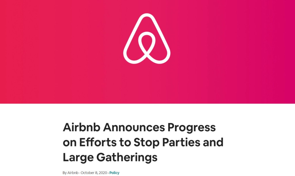 Airbnb wants more reliable guests and imposes new Trust, Health, and Safety standards upon travelers 2 airbnb announcement stop ban prevent party parties large groups gatherings