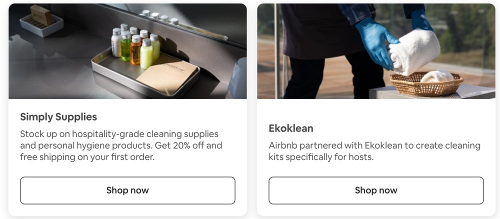 Airbnb cleaning supplies