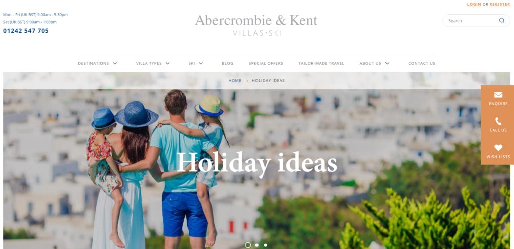 Rental Scale-Up's Ultimate List of Luxury Vacation Rental Websites - Abercombie & Kent Villas