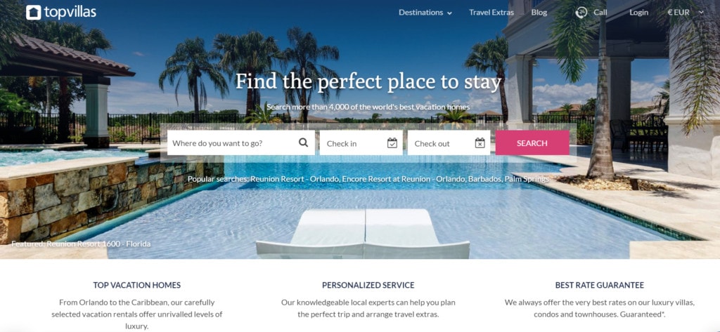 Rental Scale-Up's Ultimate List of Luxury Vacation Rental Websites - Top VIllas