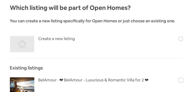 Airbnb OpenHomes