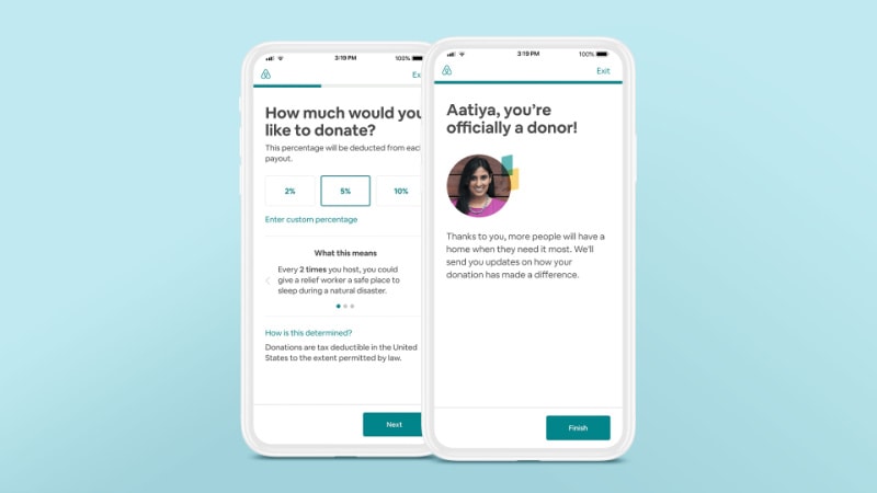 Airbnb.org for Hosts: Why and how to list with Airbnb's Open Homes 8 airbnb.org host payout donation