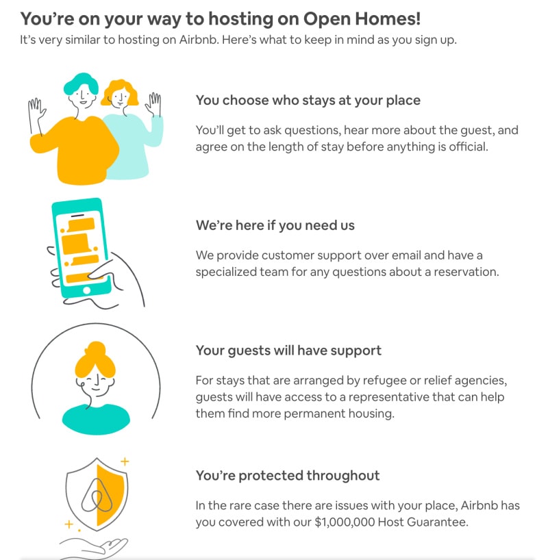 how to list / delist Airbnb Open Homes