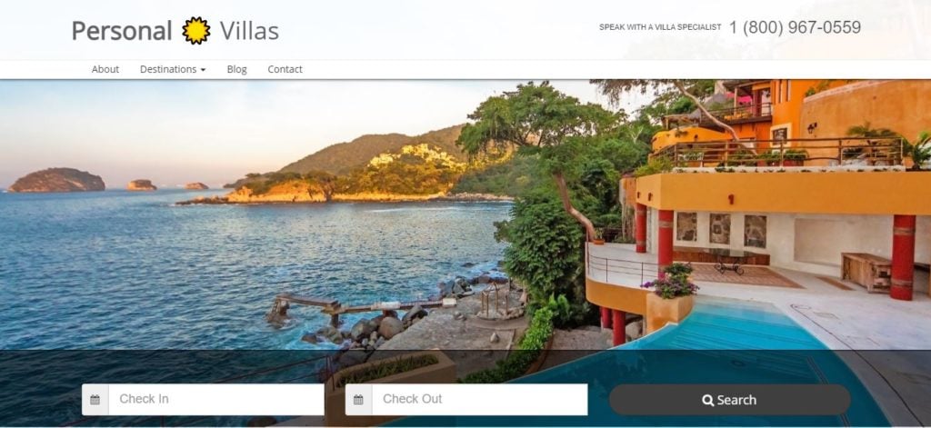 personal villas luxury vacation rental platform