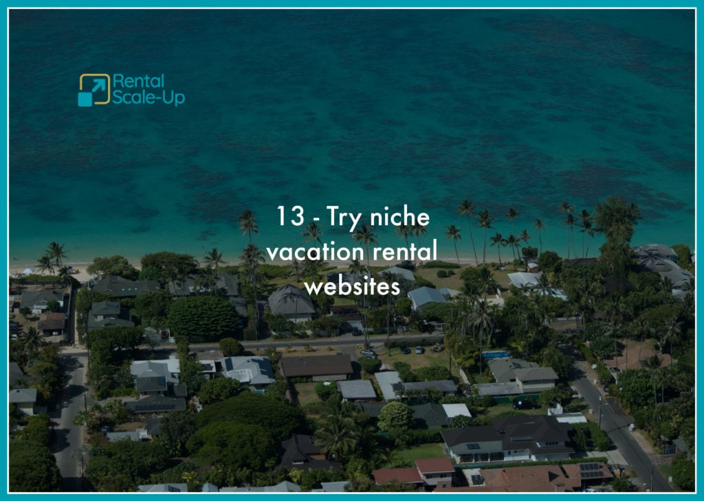 try niche vacation rental website