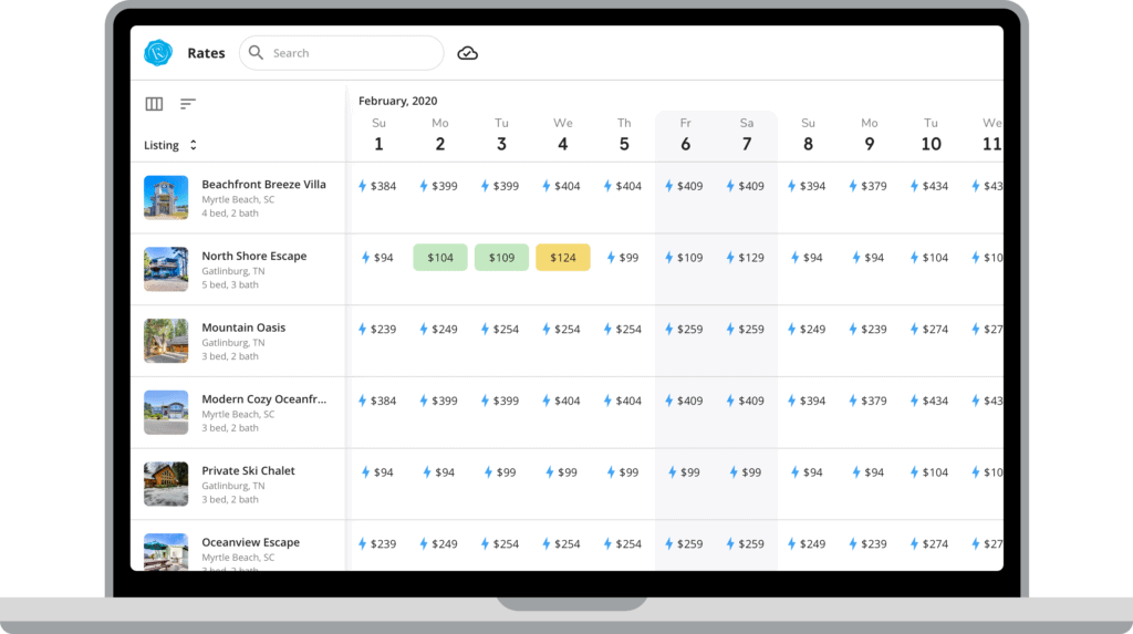 rented automated rate tool for vacation rentals