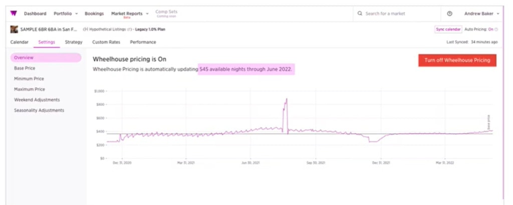 wheelhouse pro automate pricing 18 months out