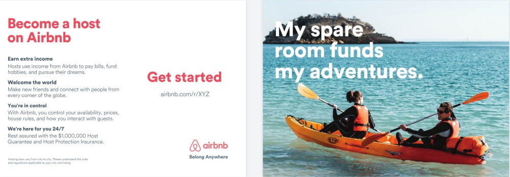 airbnb ambassador postcard