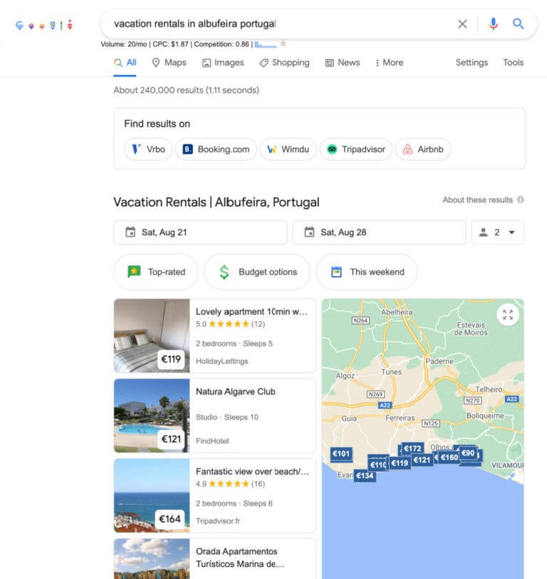 Home - Français 47 Comment s’inscrire sur Google Locations de Vacances, Partie 1 : À quoi cela ressemble-t-il ?