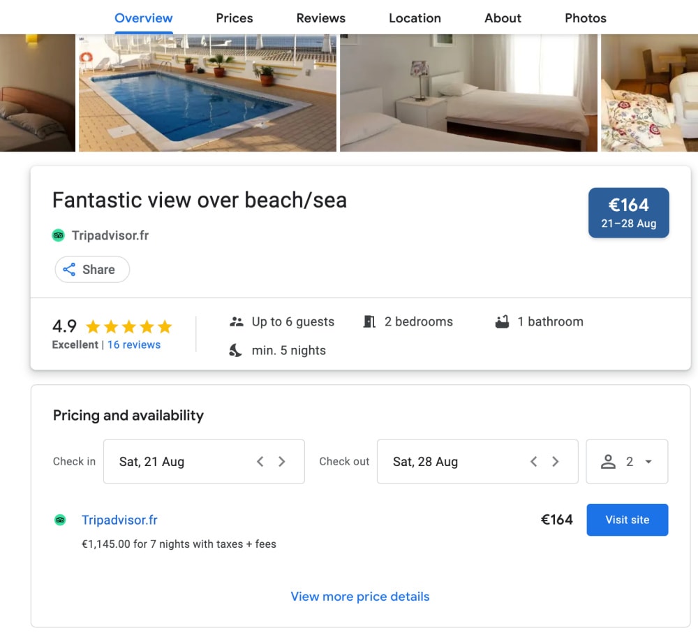 What this is about Displaying your vacation rental properties on Google Travels Hotel Center