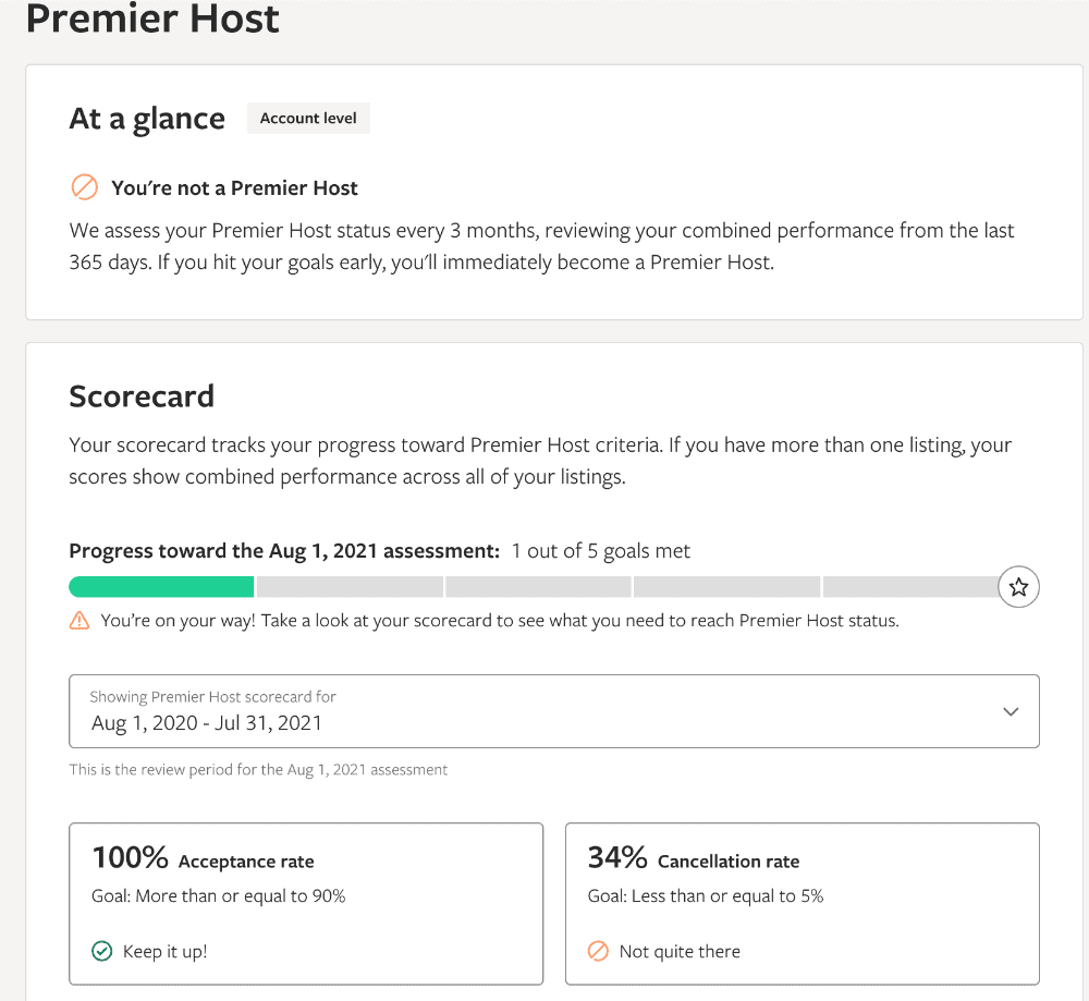 Vrbo premier host scorecard