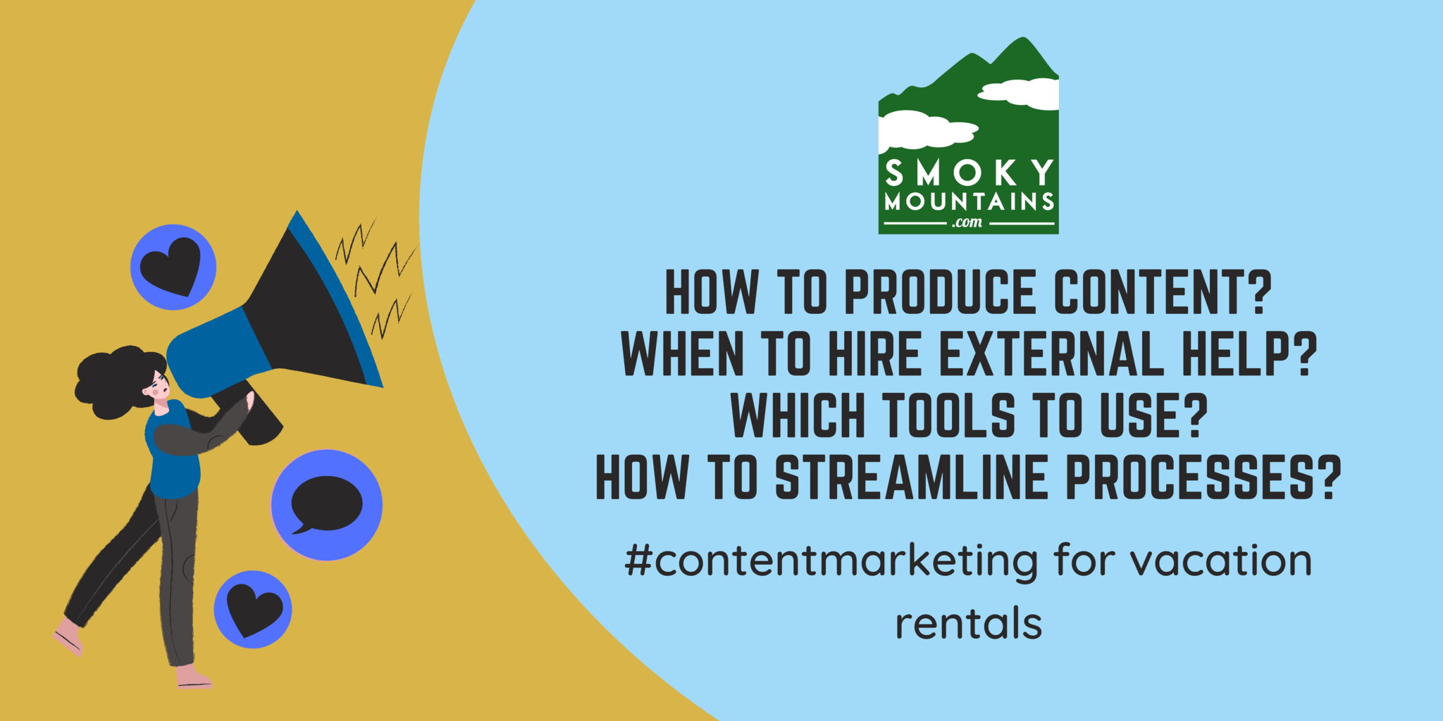 How smokymountains.com used content marketing to build authority and become an Airbnb alternative