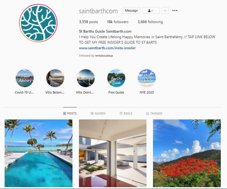 saintbarth.com instagram page