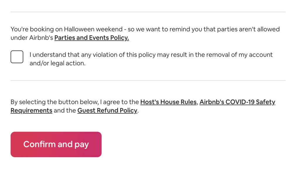 Airbnb Safety updates: New measures around Guest Safety and Party Prevention 1 airbnb party ban halloween 2021