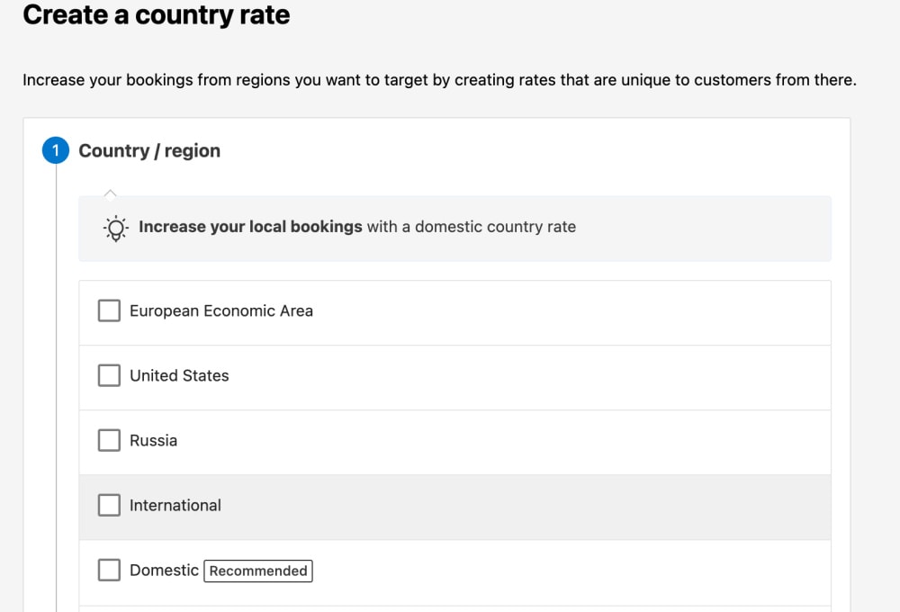 US vacation rentals: Booking.com spending money on TV, travel credits, and lower partner commissions (late summer push) 4 US state rate tool on Booking.com extranet