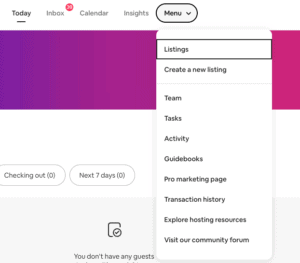 airbnb host new navigation