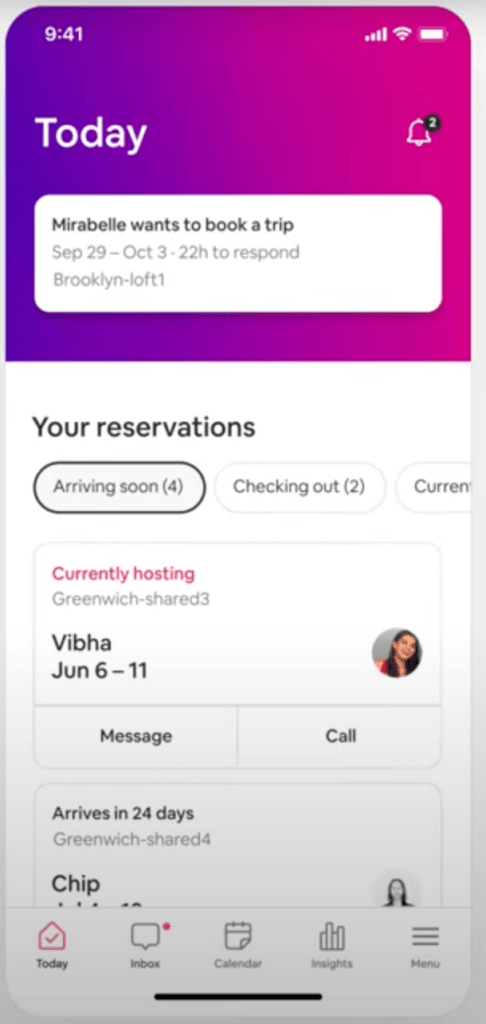 airbnb new today app