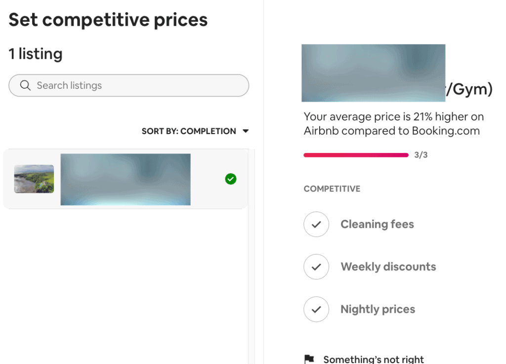 airbnb set competitive prices