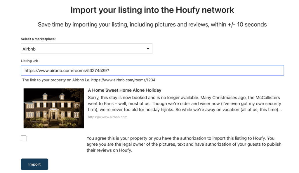 houfy import listing