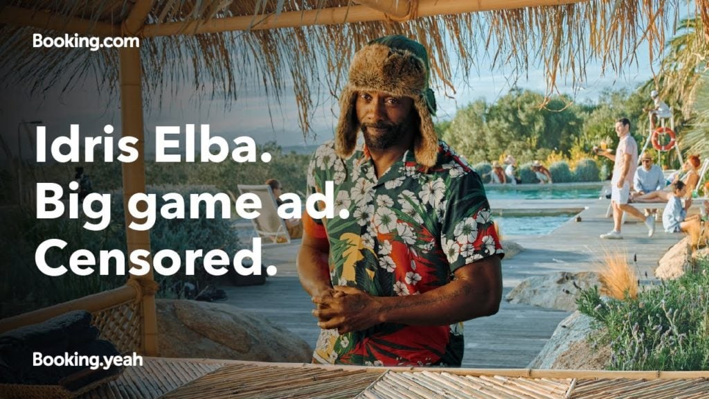 Booking.Yeah Super Bowl commercial with Idris Elba (Booking.com) 2 booking yeah idris elba
