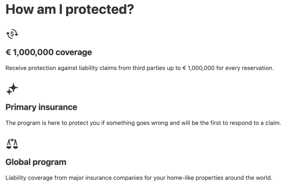Booking.com's new €1,000,000 Partner Liability Insurance and Damage Deposits by Booking.com vs Airbnb vs Vrbo 2 booking partner liability insurance