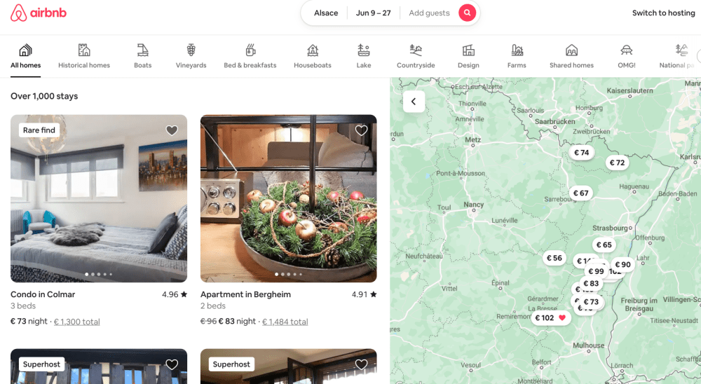 Airbnb categories - dynamic category list