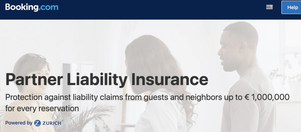 Booking.com partner liability insurance