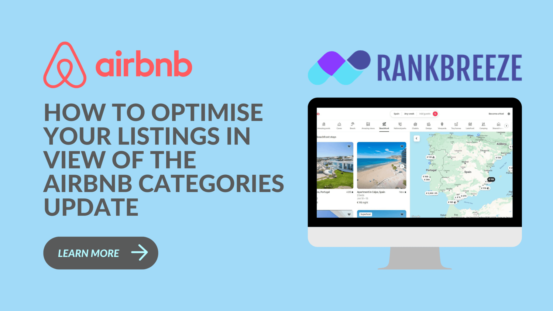 How to optimise your listings in view of the Airbnb Categories update