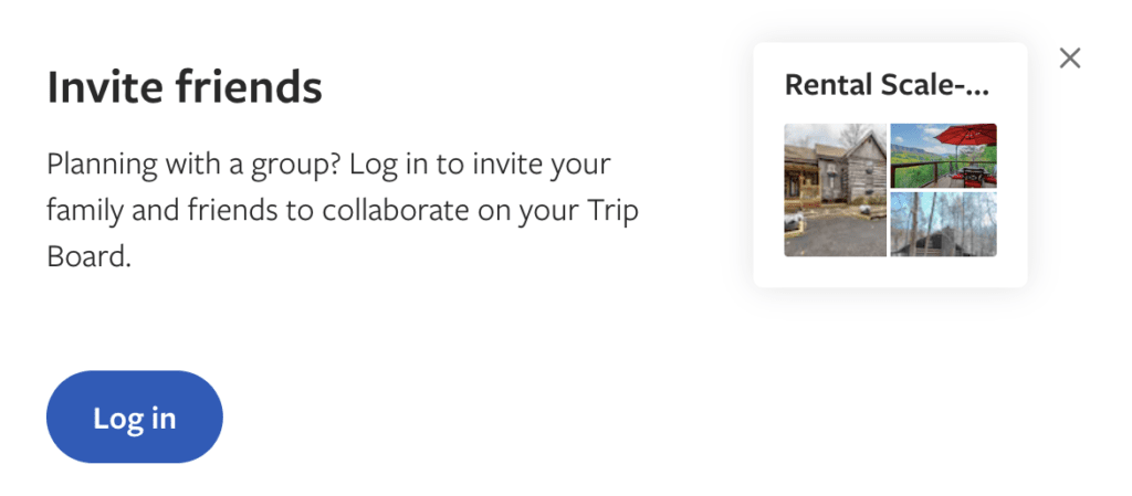 Vrbo Trip Boards - How to invite friends