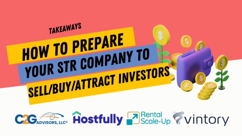 How to prepare your vacation rental business to sell or attract investors