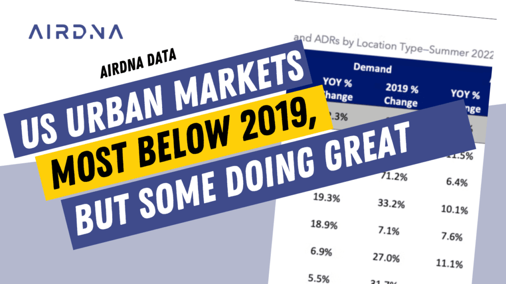 urban short term rental str markets 2022