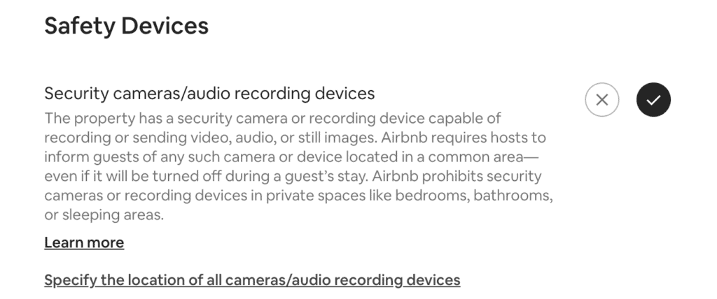 airbnb minut noise monitoring