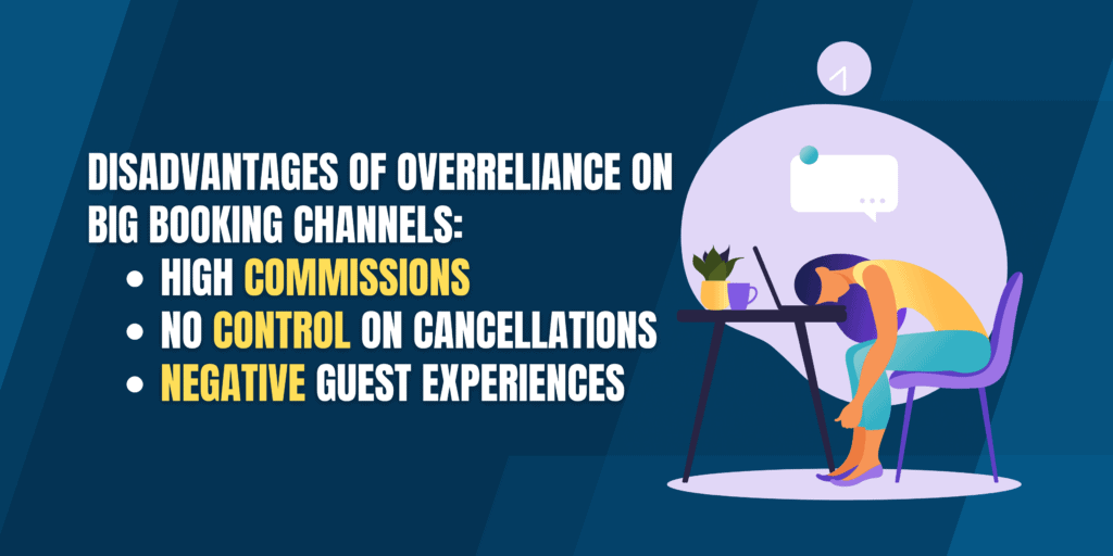 disadvantages of overreliance on big booking channels