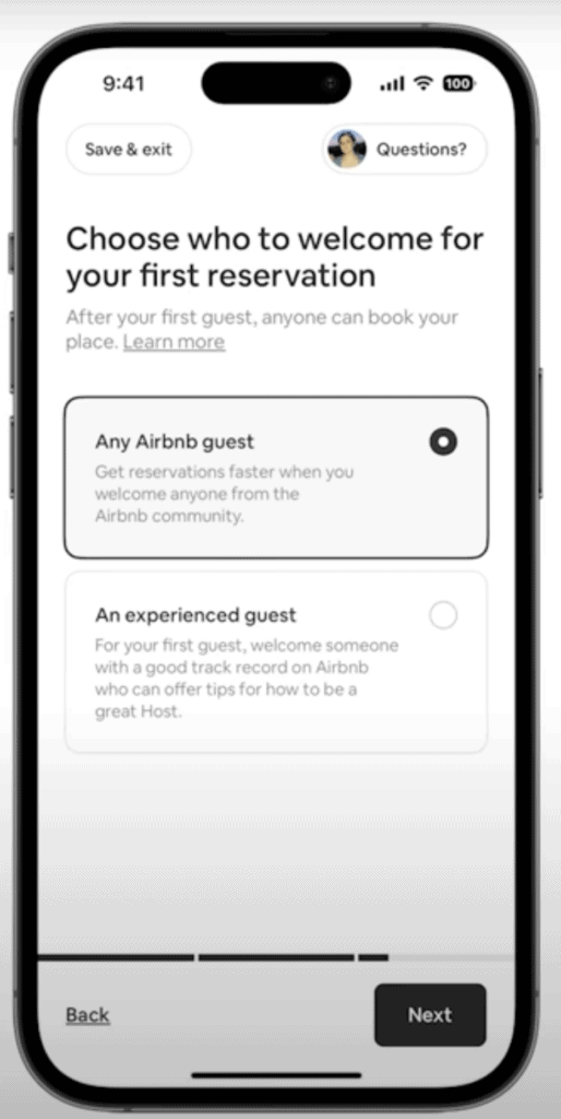 Airbnb experienced guest definition