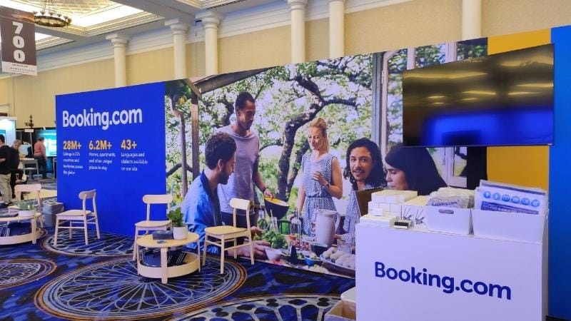 Takeaways from the 2022 VRMA International conference in Las Vegas 4 Booking.com booth at VRMA International